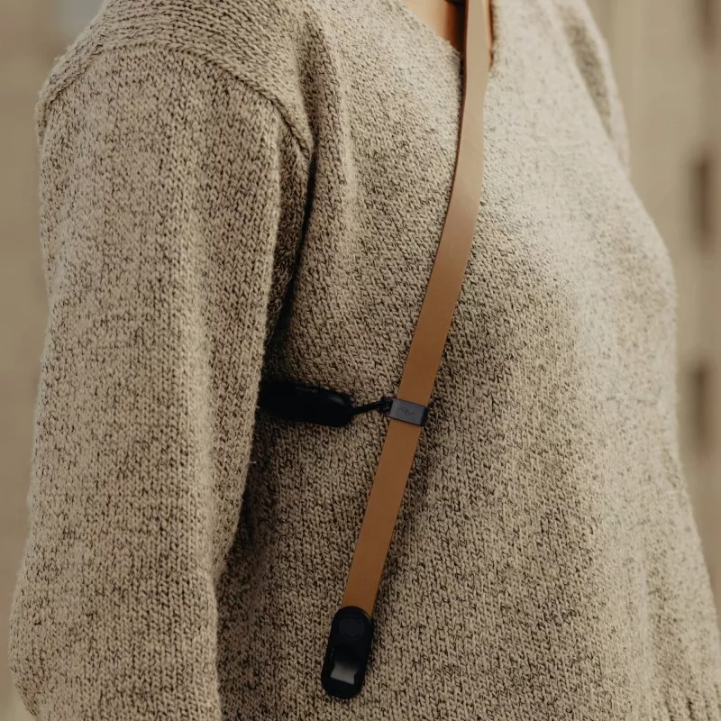 Pasek Peak Design Form Leather Camera Strap Standard Tan - brązowy