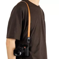 Pasek Peak Design Form Leather Camera Strap Neck Amber- bursztynowy