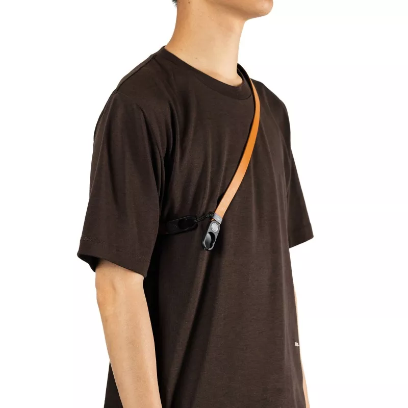 Pasek Peak Design Form Leather Camera Strap Short Amber- bursztynowy