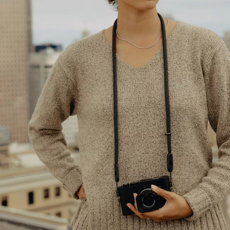 Pasek Peak Design Form Rope Camera Strap Standard Black - czarny