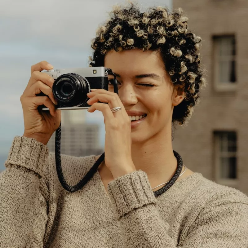 Pasek Peak Design Form Rope Camera Strap Short Black - czarny