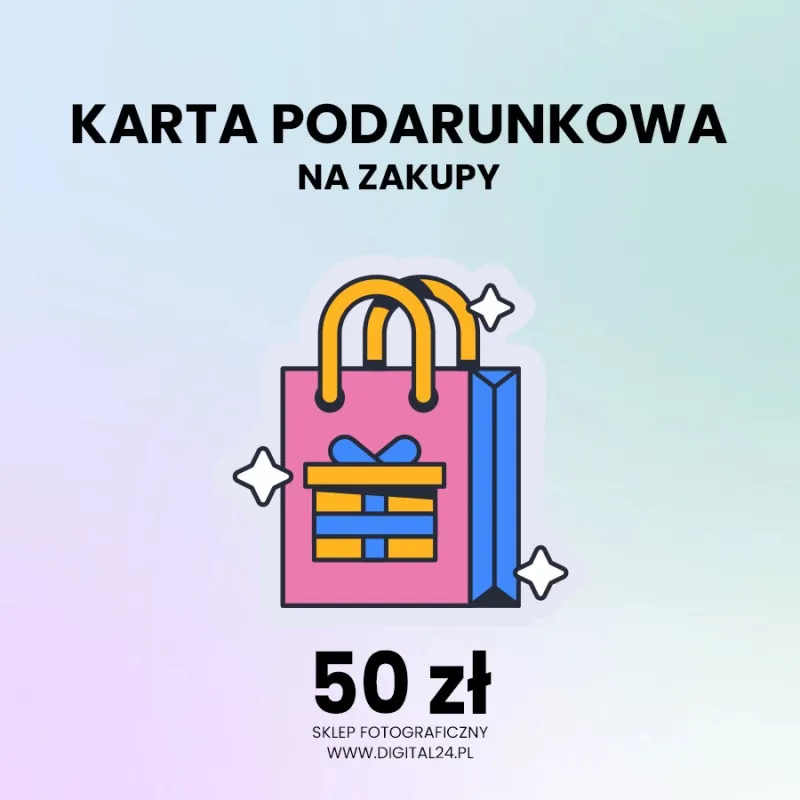 Karta podarunkowa o wartości 50 zł