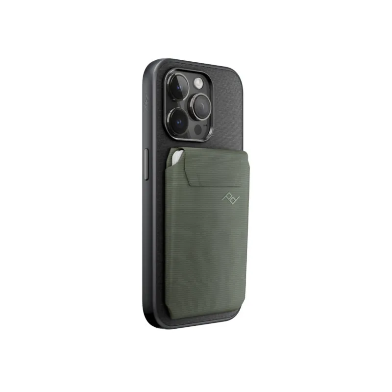 Peak Design Mobile Wallet Slim - Magnetyczny Portfel Płaski Do Telefonu - Szarozielony