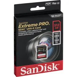 SanDisk Extreme Pro SDXC   512GB UHS-II C10 U3 V60