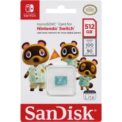 SanDisk MicroSDXC 100MB    512GB Nintendo      SDSQXAO-512G-GNCZN