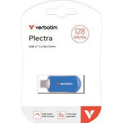 Verbatim Plectra blue 128GB USB-C Flash Drive 30233
