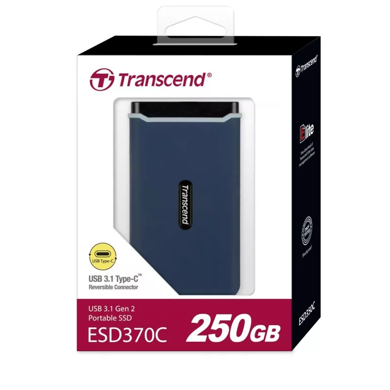 Transcend SSD ESD370C      250GB USB-C USB 3.1 Gen 2