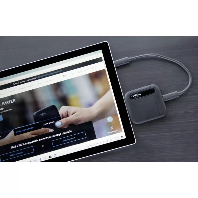 Crucial portable SSD X6   1000GB USB 3.1 Gen 2 Typ-C