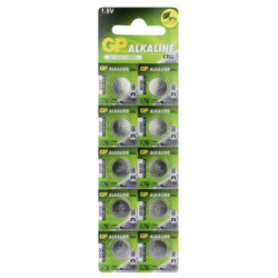 1x10 GP Alkaline LR44, 76A baterie guzikowe 1,5V