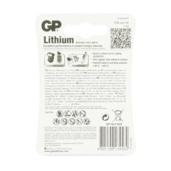 1x4 GP Lithium Mignon 1,5V AA                     07015LF-C