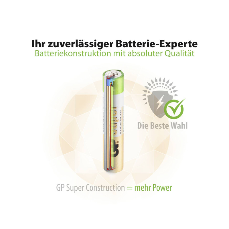 1x2 GP Super Alkaline AAAA baterie                 03025AC2