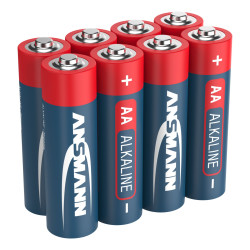 1x8 Ansmann Alkaline Mignon AA LR 6 red-line