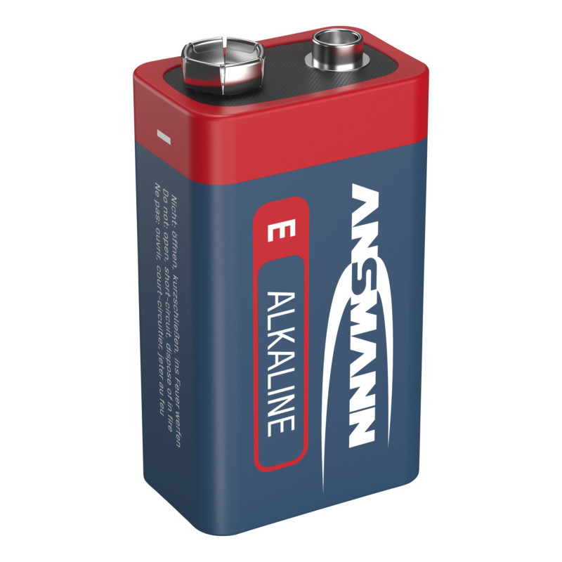 1 Ansmann Alkaline 9V block red-line