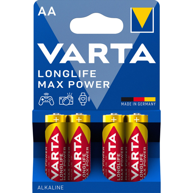 1x4 Varta Longlife Max Power Mignon AA LR 6