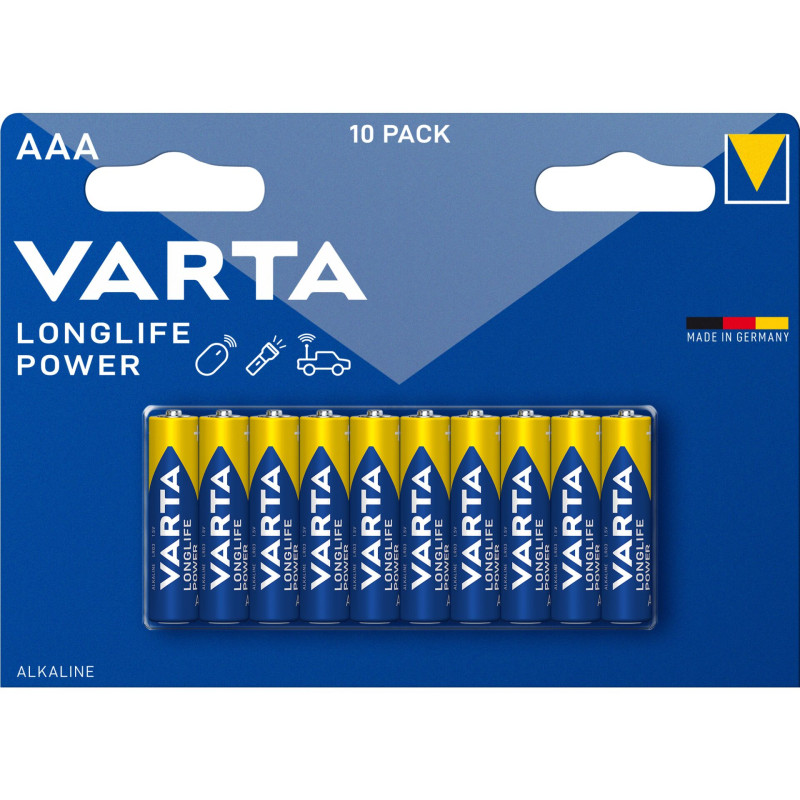 1x10 Varta Longlife Power Micro AAA LR 03