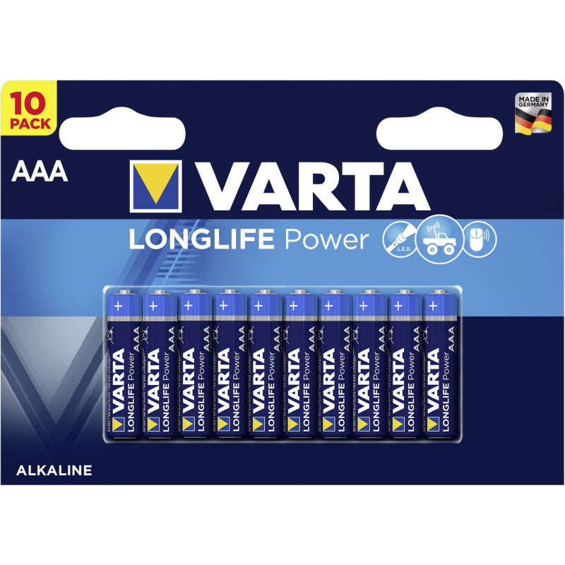 1x10 Varta Longlife Power Micro AAA LR 03