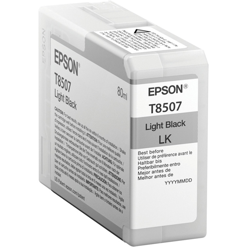 Epson Tusz jasny czarny T 850 80 ml    T 8507