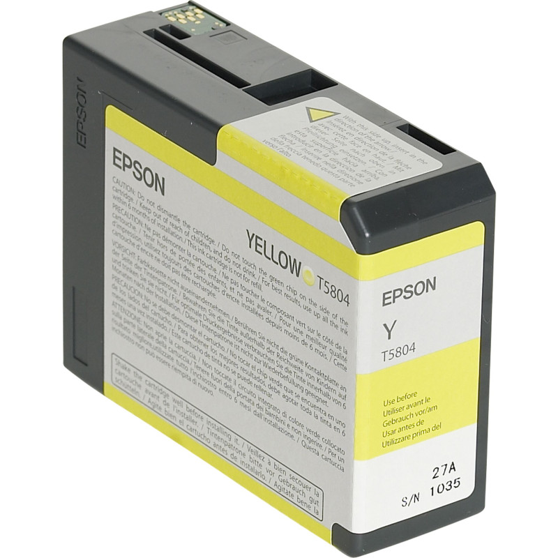 Epson Tusz zolty T 580  80 ml   T 5804