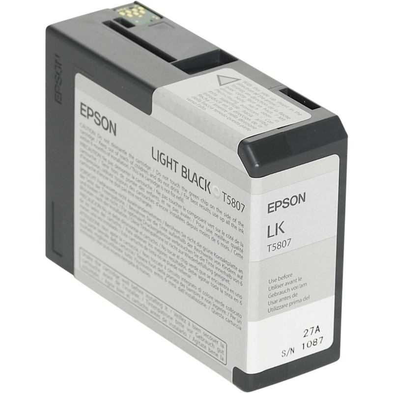 Epson Tusz jasny czarny T 580  80 ml   T 5807