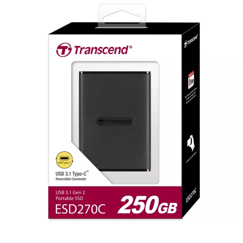 Transcend SSD ESD270C      250GB USB-C USB 3.1 Gen 2