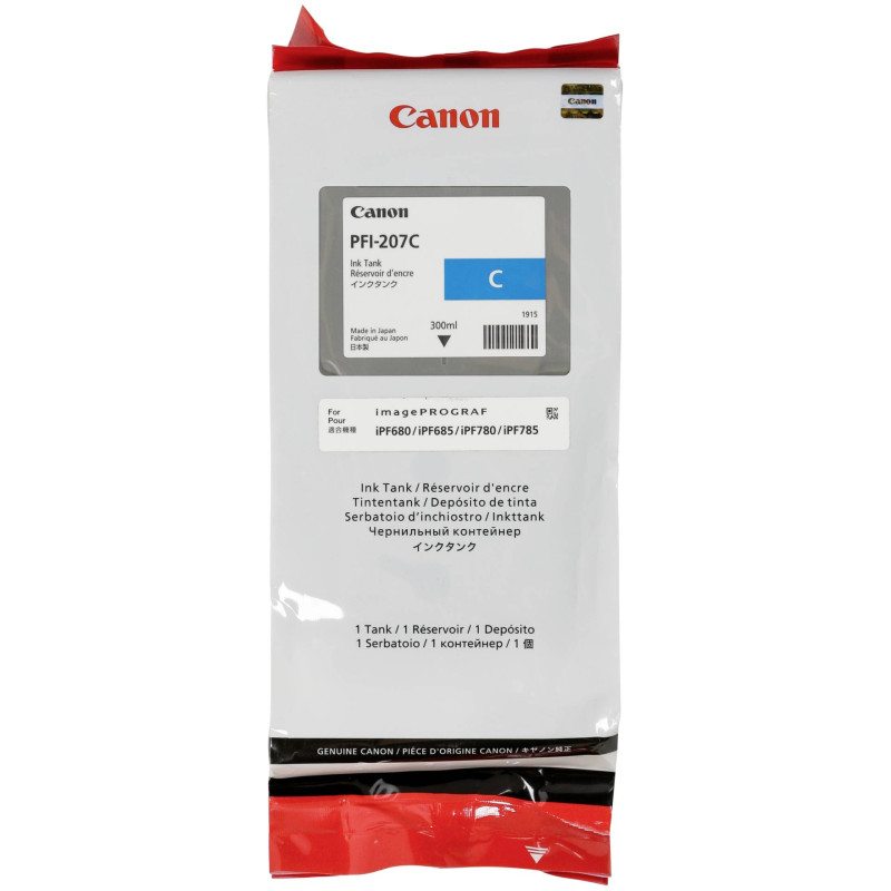 Canon PFI-207 C tusz cyan
