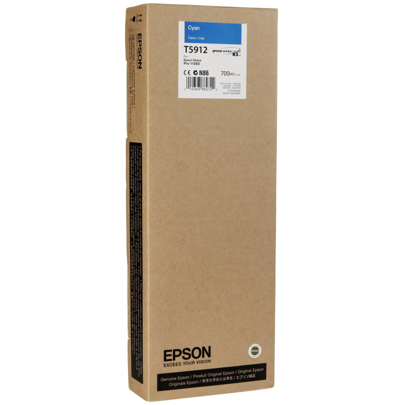 Epson Tusz cyan T 591  700 ml  T 5912