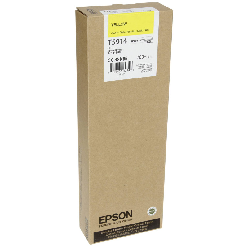 Epson Tusz zolty T 591  700 ml  T 5914
