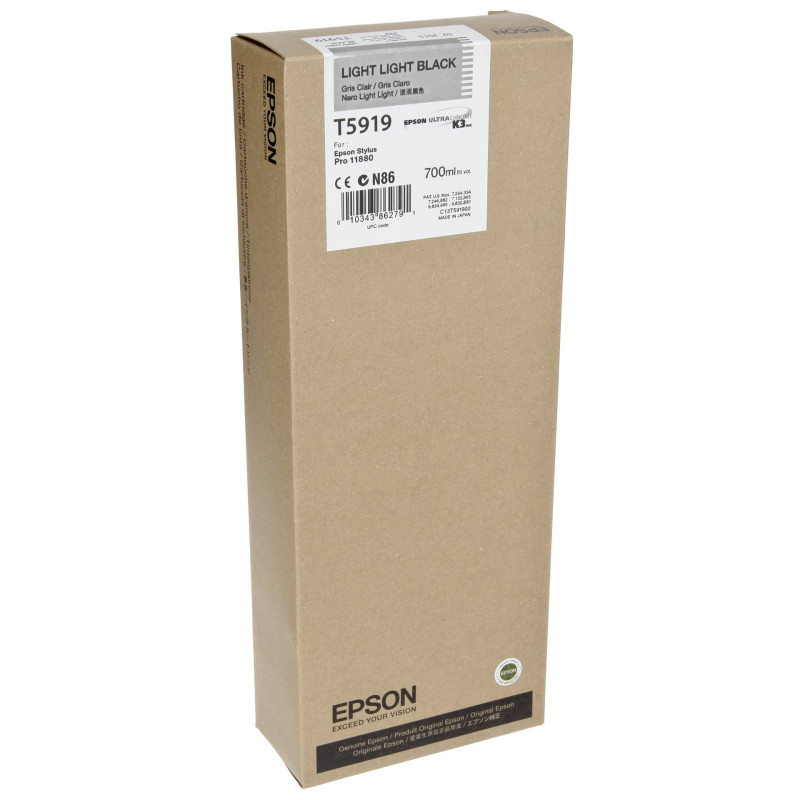Epson tusz light czarny T 591 700 ml T 5919
