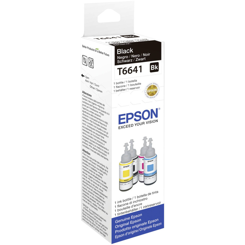 Epson tusz czarny T 664 70 ml    T 6641