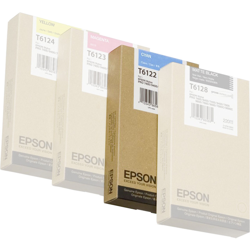 Epson Tusz cyan T 612  220 ml  T 6122