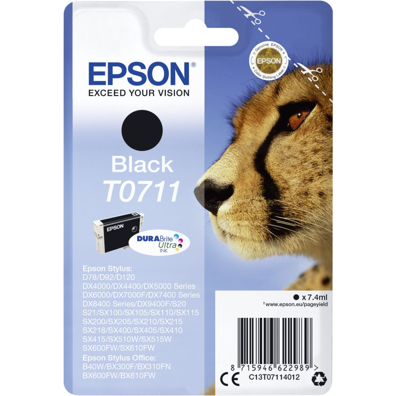 Epson Tusz czarny DURABrite T 071   T 0711
