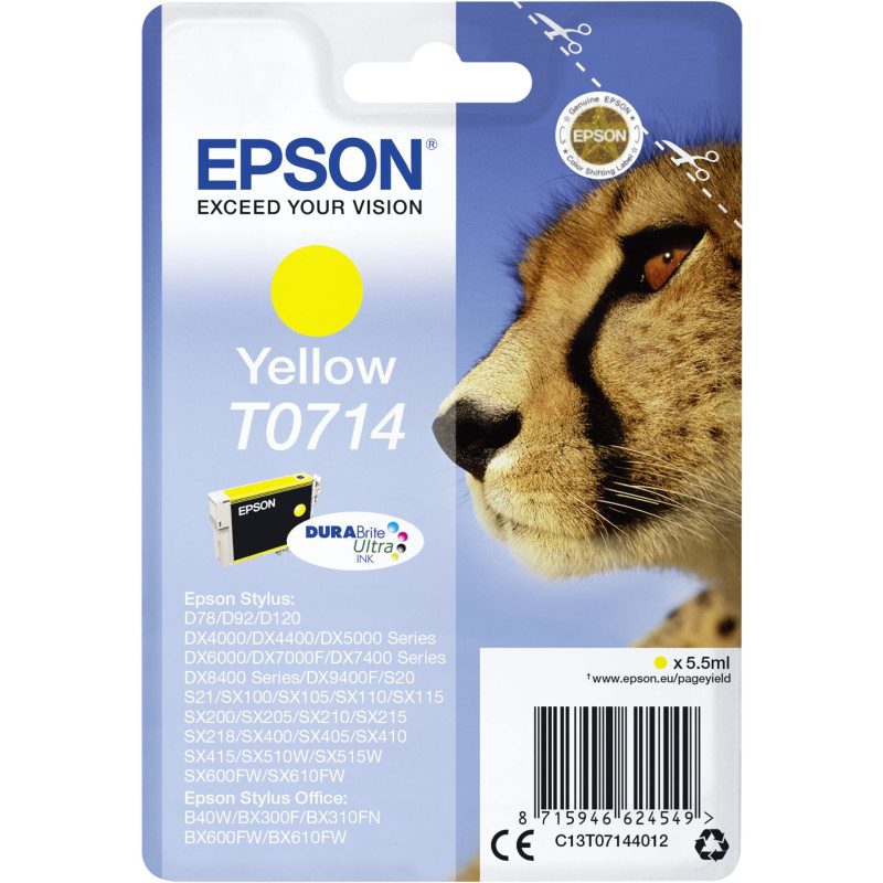 Epson Tusz zolty DURABrite T 071   T 0714