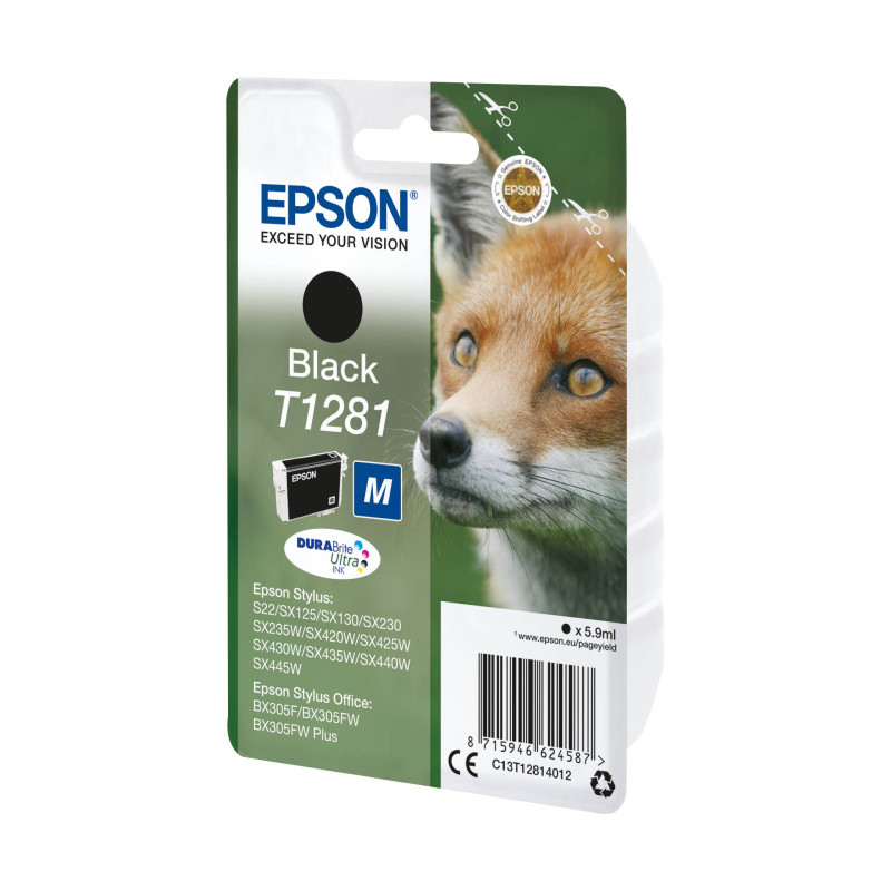 Epson Tusz czarny DURABrite T 128   T 1281