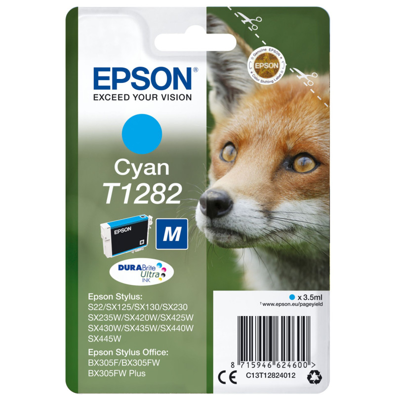 Epson Tusz cyan DURABrite T 128   T 1282
