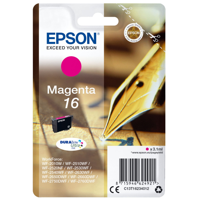 Epson Tusz magenta DURABrite Ultra T 162     T 1623