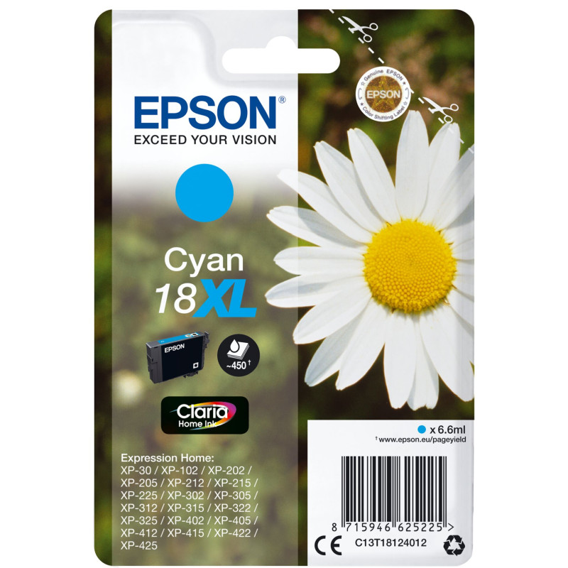Epson Tusz XL cyan Claria Home T 181         T 1812