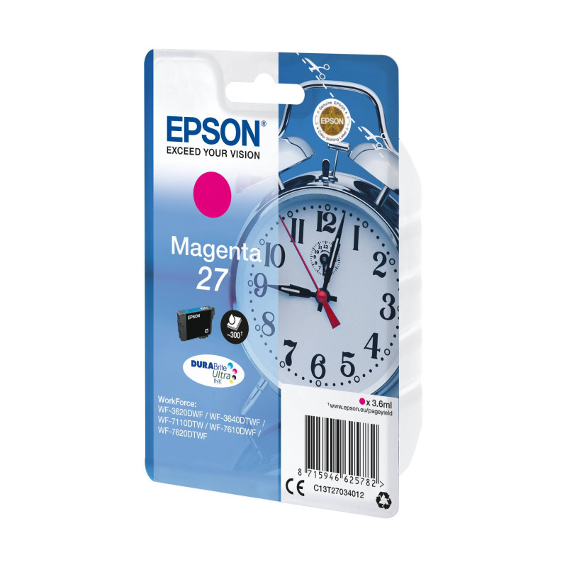 Epson DURABrite Ultra Ink 27 Tusz magenta T 2703