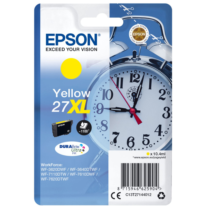 Epson DURABrite Ultra Ink 27 XL Tusz zolty T 2714