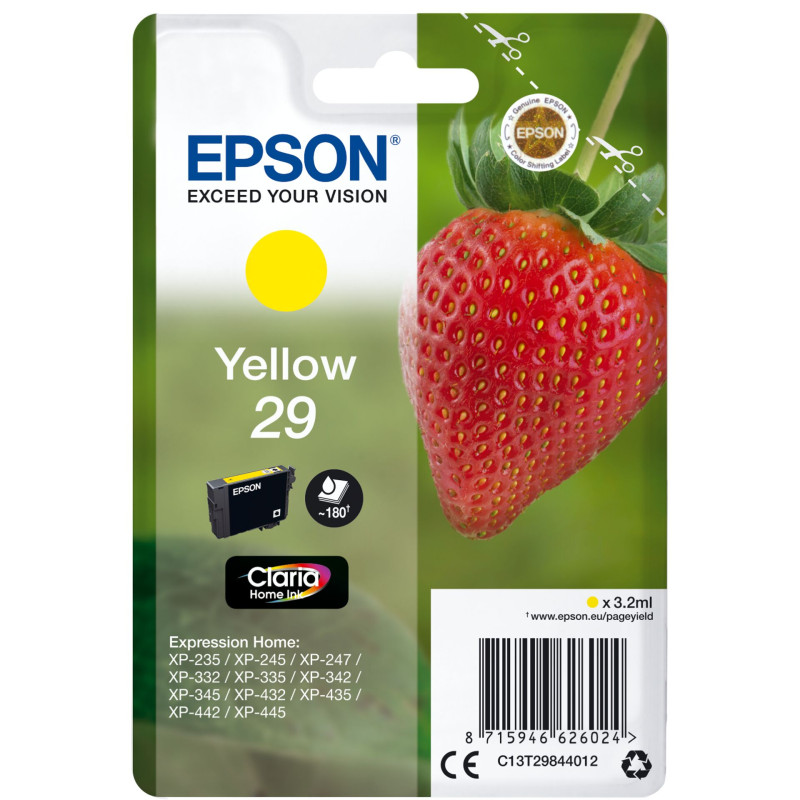 Epson Tusz zolty Claria Home 29 T 2984