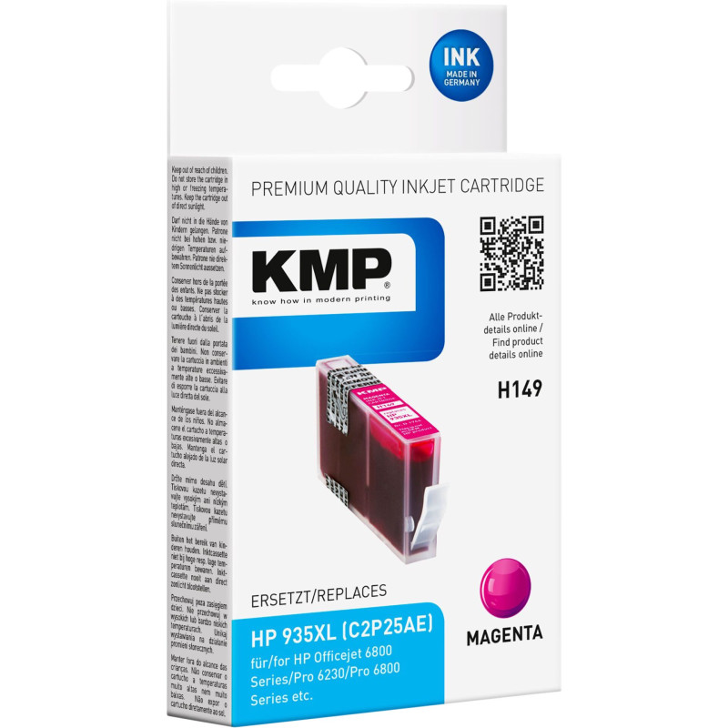 KMP H149 Tusz magenta kompatybilny z HP C2P25AE 935 XL