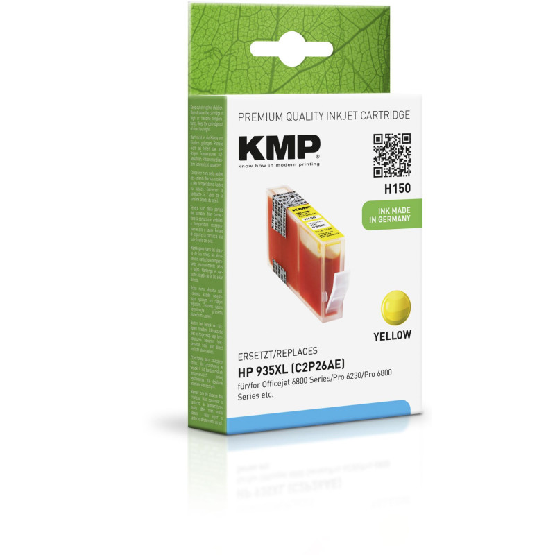 KMP H150 Tusz zolty kompatybilny z HP C2P26AE 935 XL