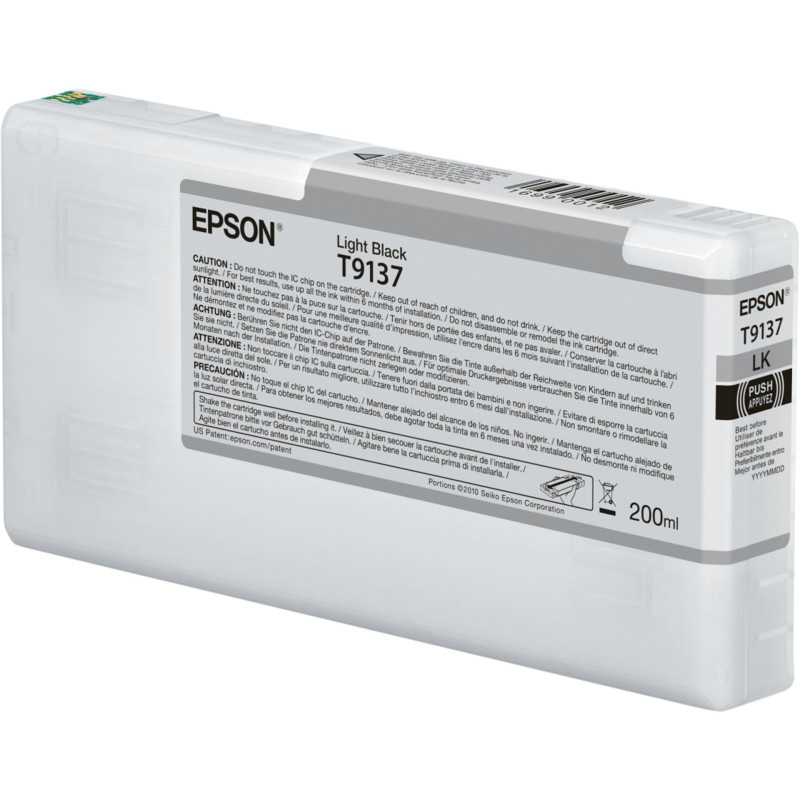 Epson Tusz light black T 913 200 ml   T 9137