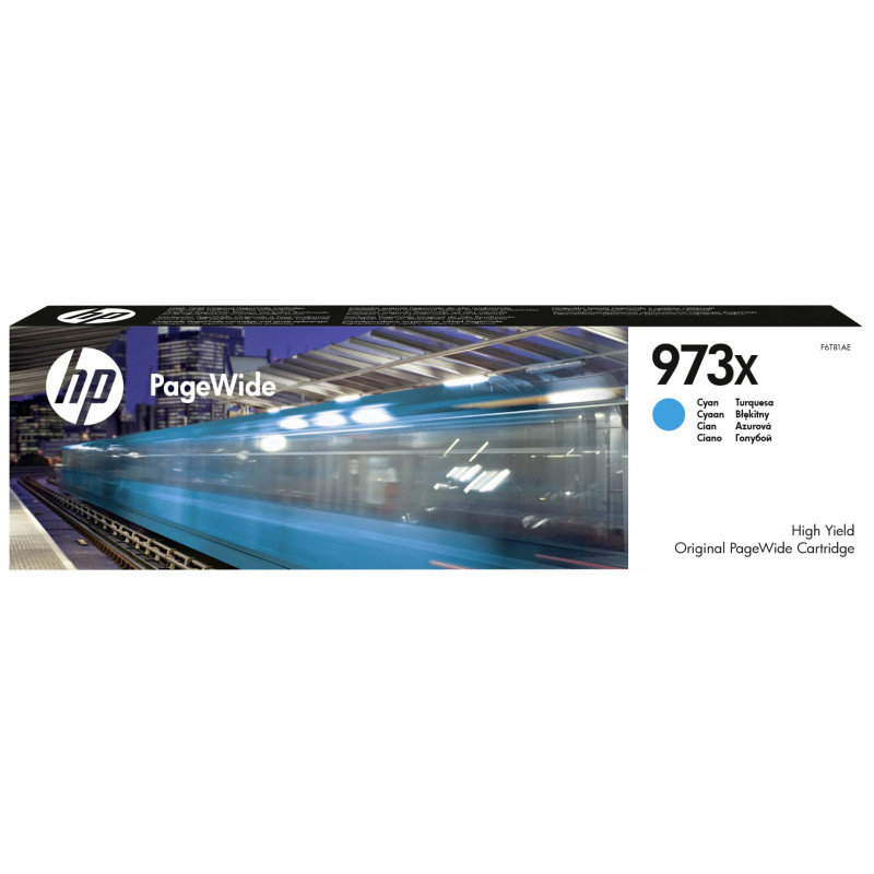HP F6T81AE PageWide Tusz cyan No. 973 XL