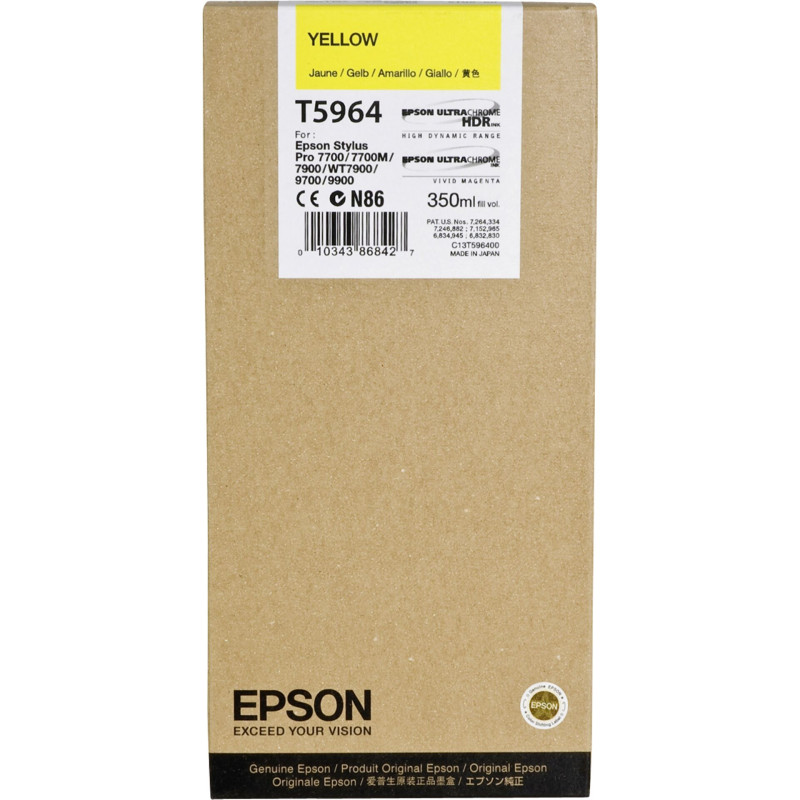 Epson Tusz zolty T 596  350 ml  T 5964