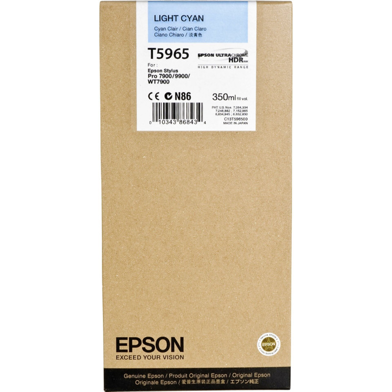 Epson Tusz jasny cyan T 596  350 ml        T 5965