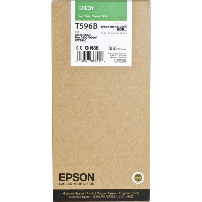 Epson Tusz zielony T 596 350 ml   T 596B
