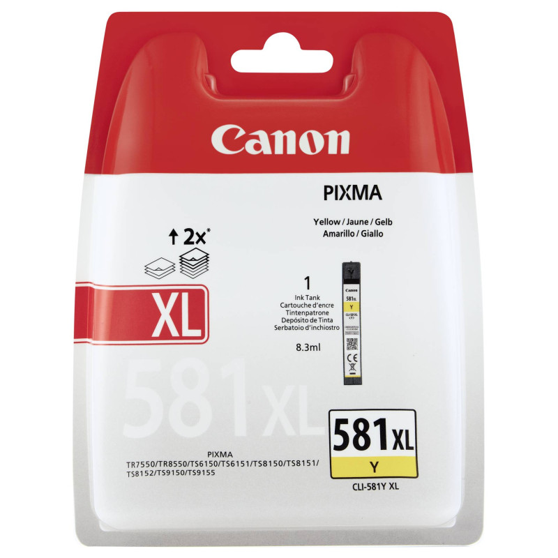 Canon CLI-581 XL Y zolty