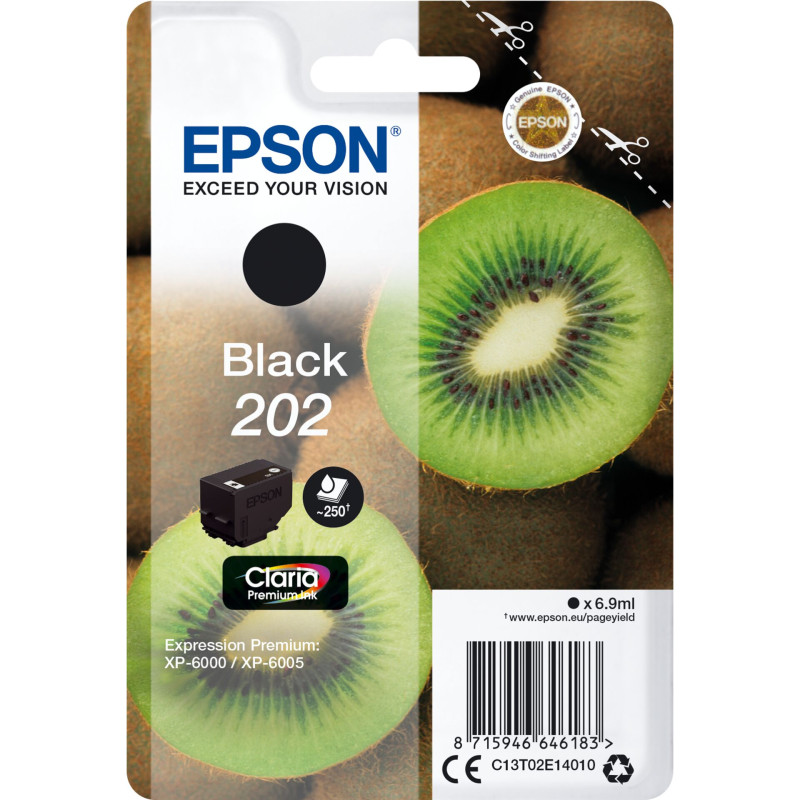 Epson Tusz czarny Claria Premium 202        T 02E1