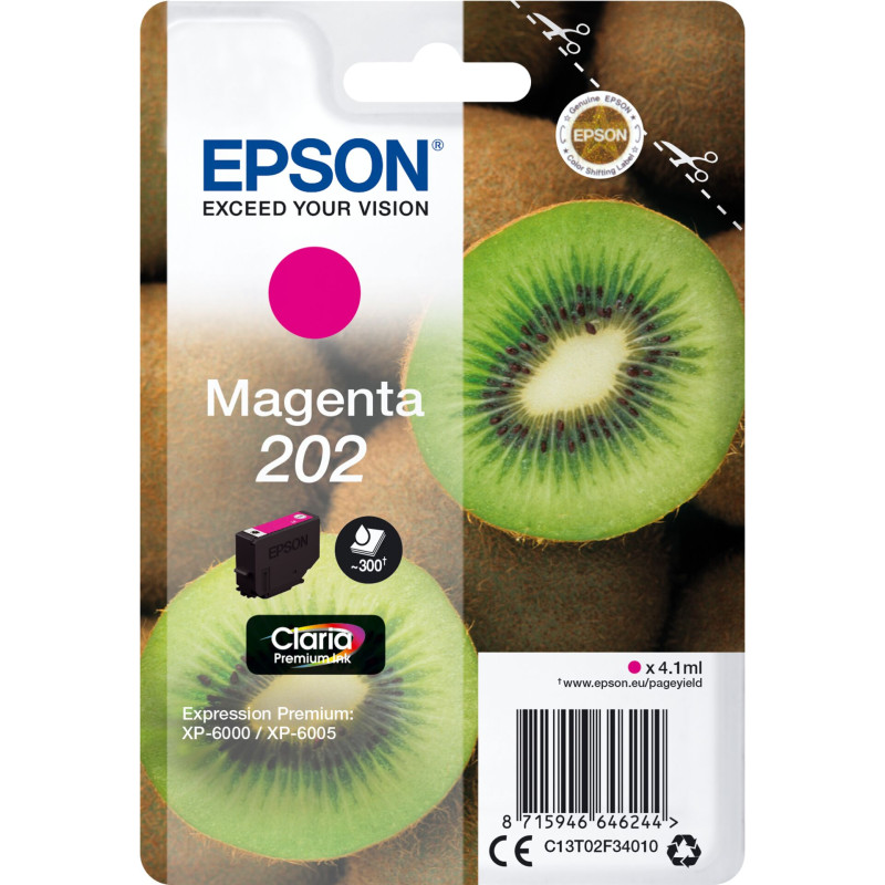 Epson Tusz magenta Claria Premium 202        T 02F3