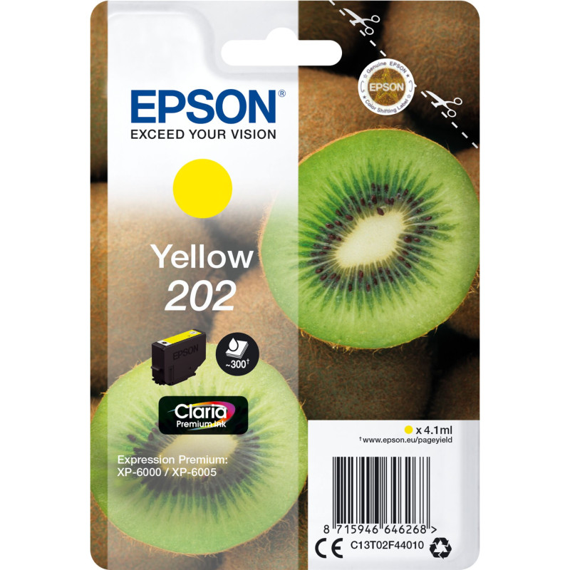 Epson Tusz zolty Claria Premium 202        T 02F4